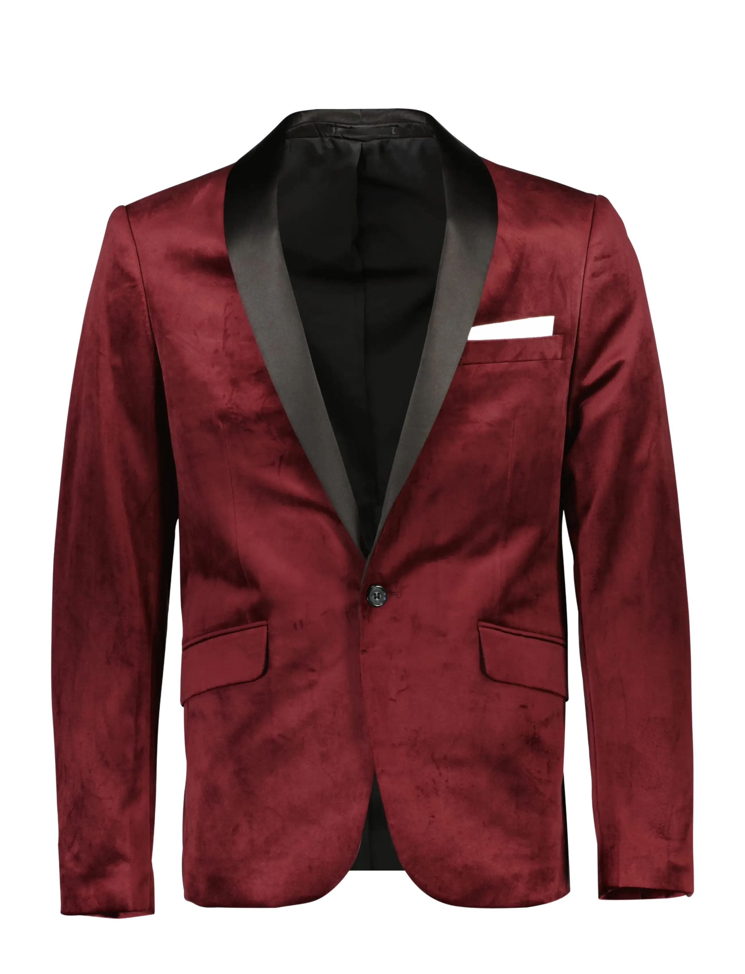 Lindbergh - Velvet tuxedo suit - smokingud - burgundy - 2