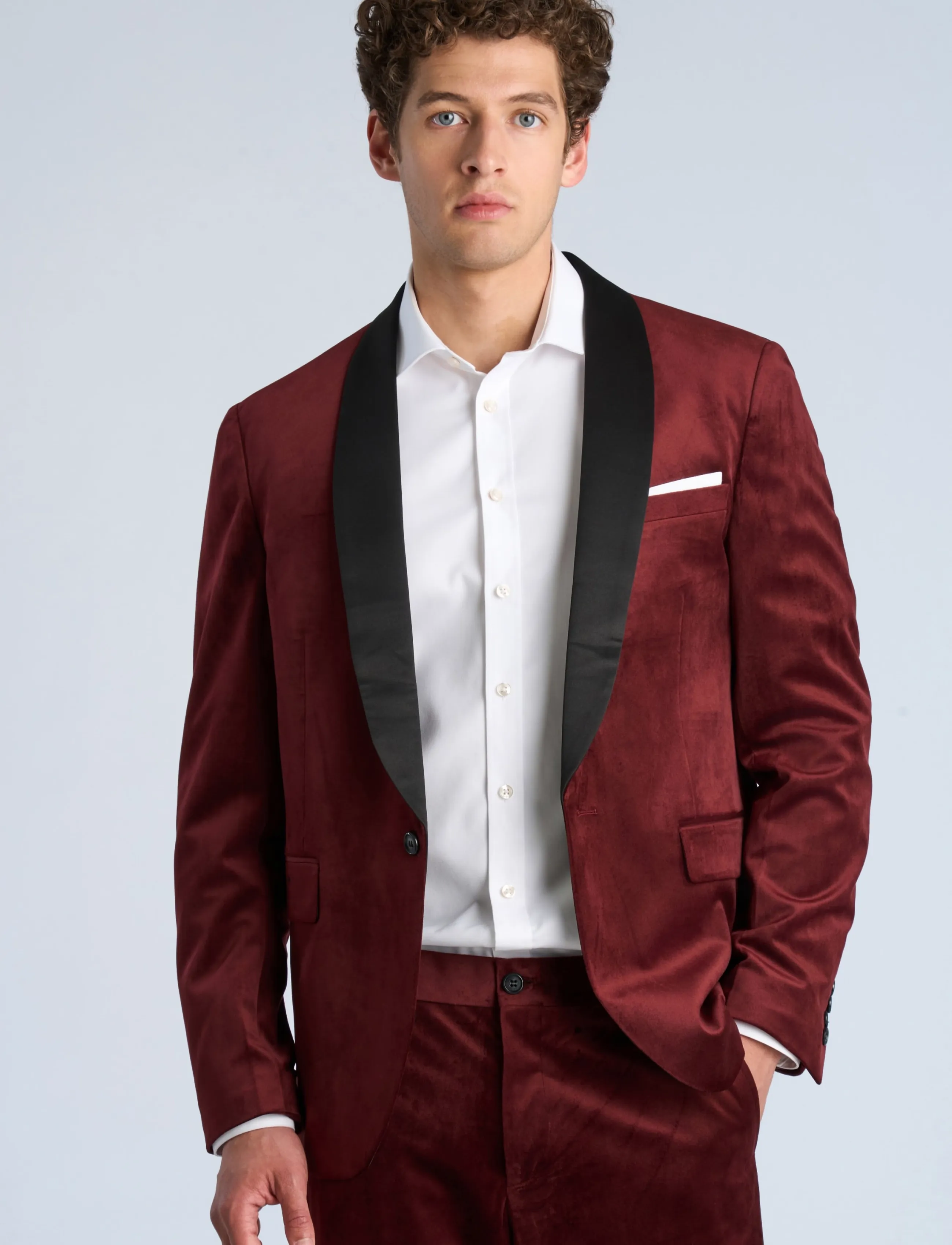 Lindbergh Velvet Tuxedo Suit helset herr – bild 2