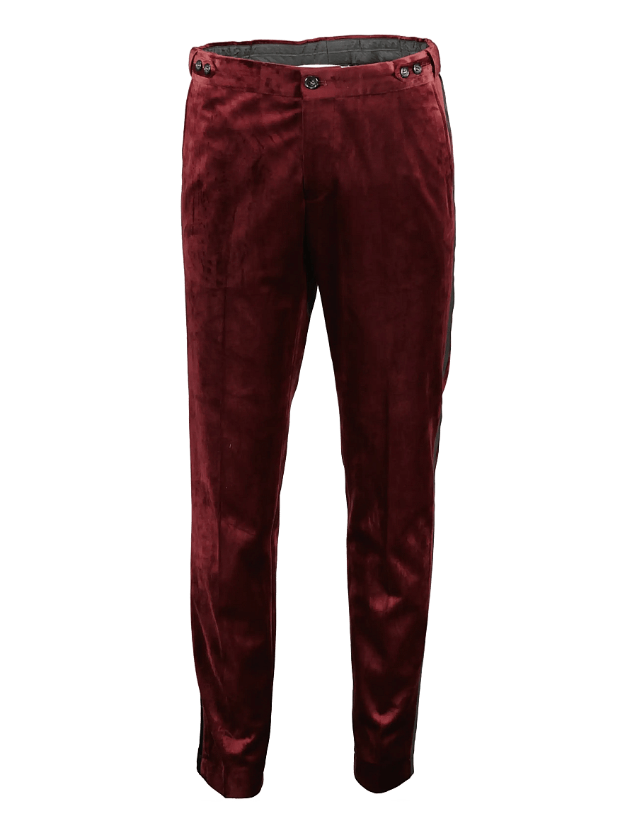 Lindbergh - Velvet tuxedo suit - smokingud - burgundy - 3