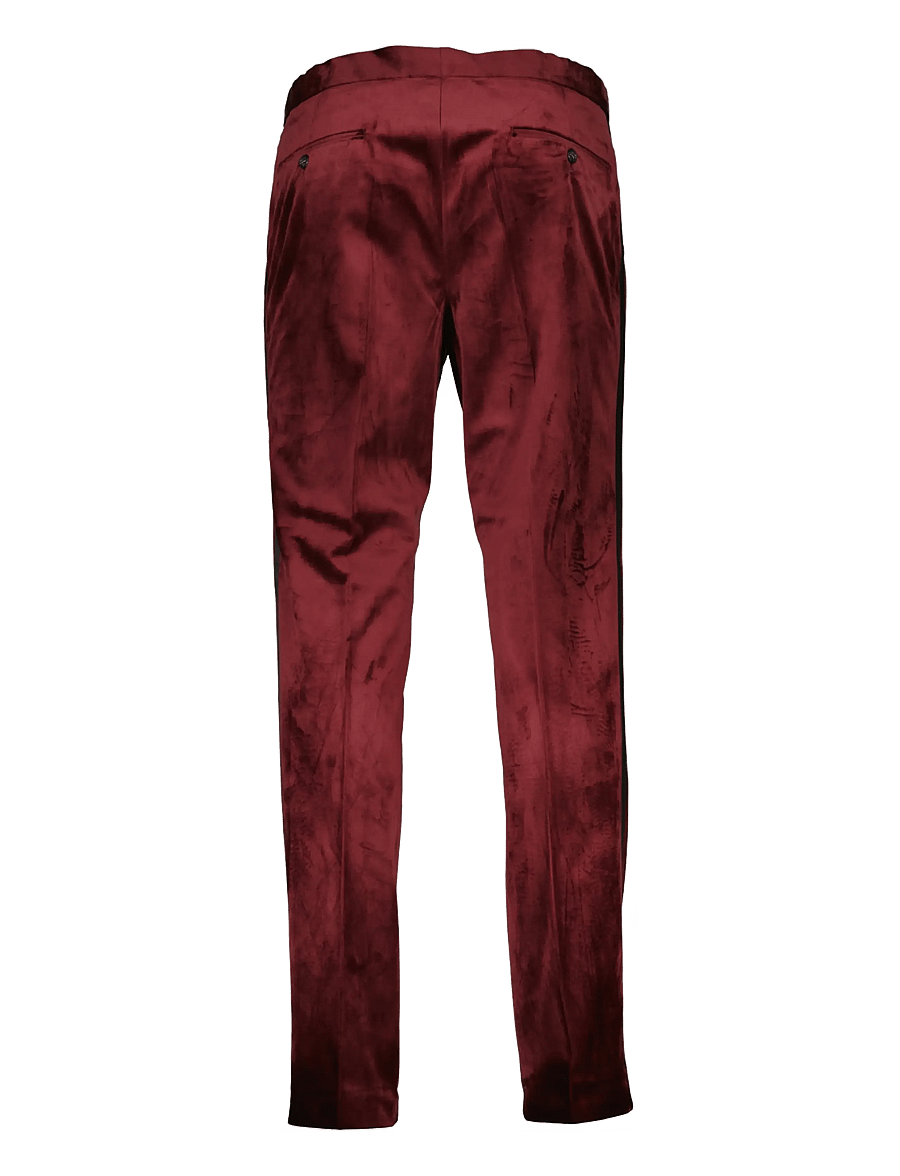 Lindbergh - Velvet tuxedo suit - smokingud - burgundy - 5