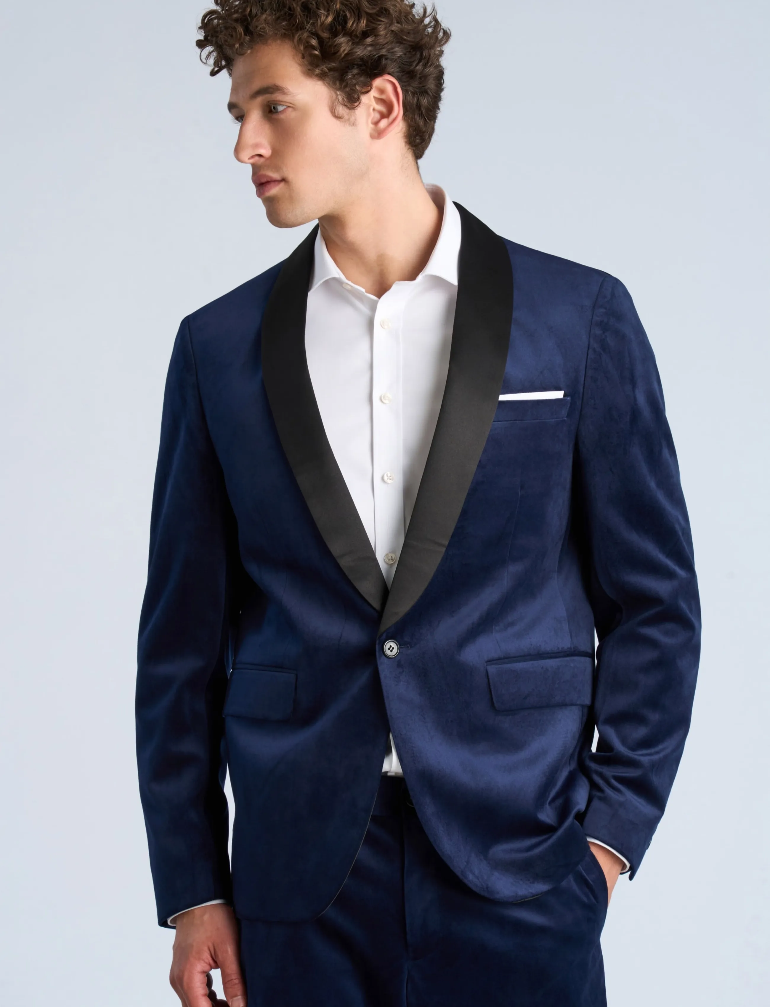 Lindbergh Velvet Tuxedo Suit helset herr – bild 2