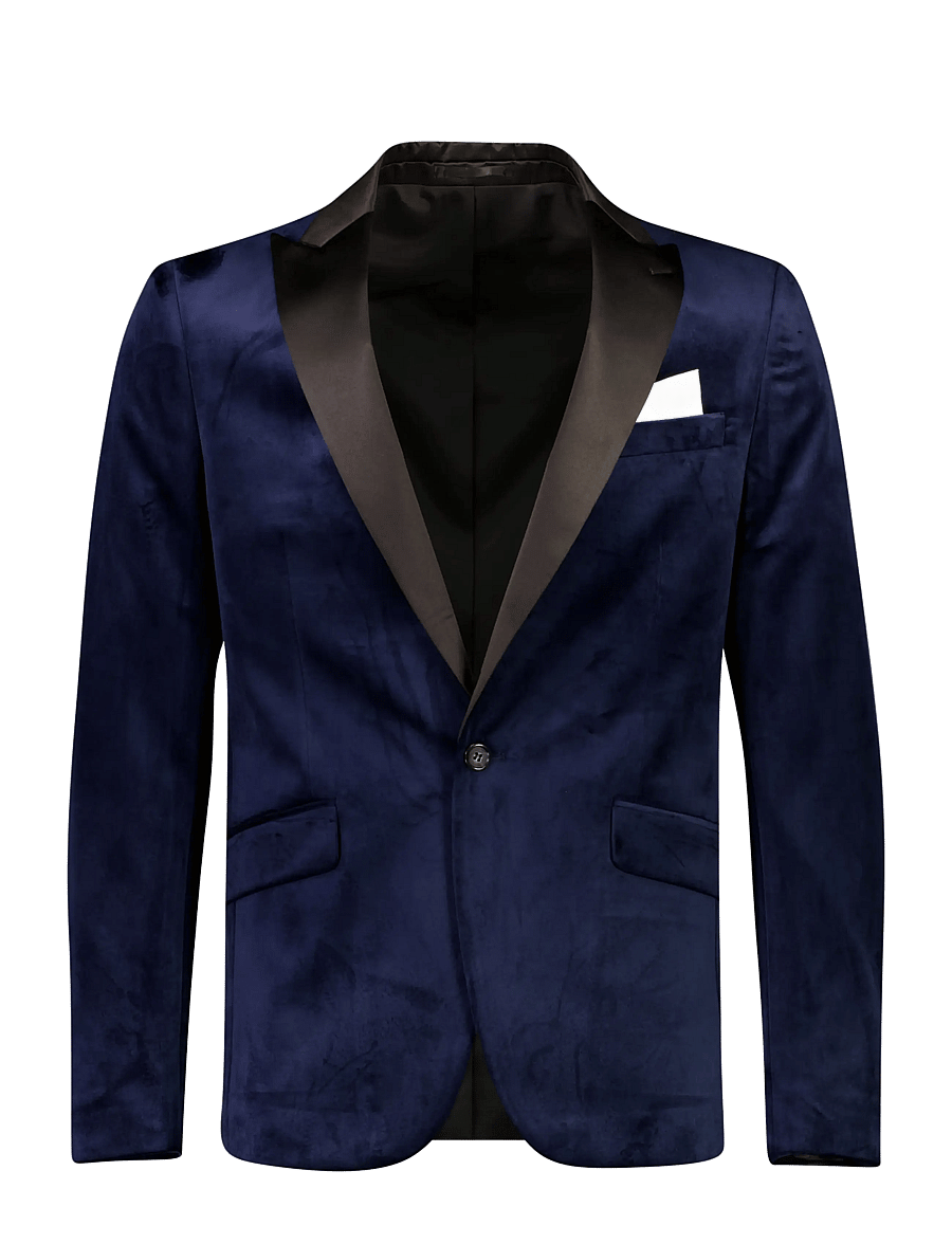 Lindbergh - Velvet tuxedo suit - smokings - dk blue - 3