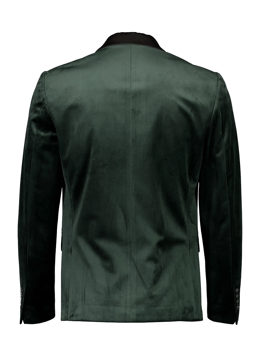 Lindbergh - Velvet tuxedo suit - smokingud - dk green - 5