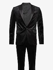 Lindbergh - Velvet tuxedo suit - dvieiliai kostiumai - black - 0