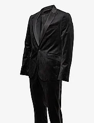 Lindbergh - Velvet tuxedo suit - Žaketes ar divrindu pogājumu - black - 3