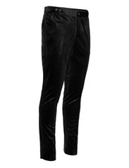 Lindbergh - Velvet tuxedo suit - zweireiher anzüge - black - 7