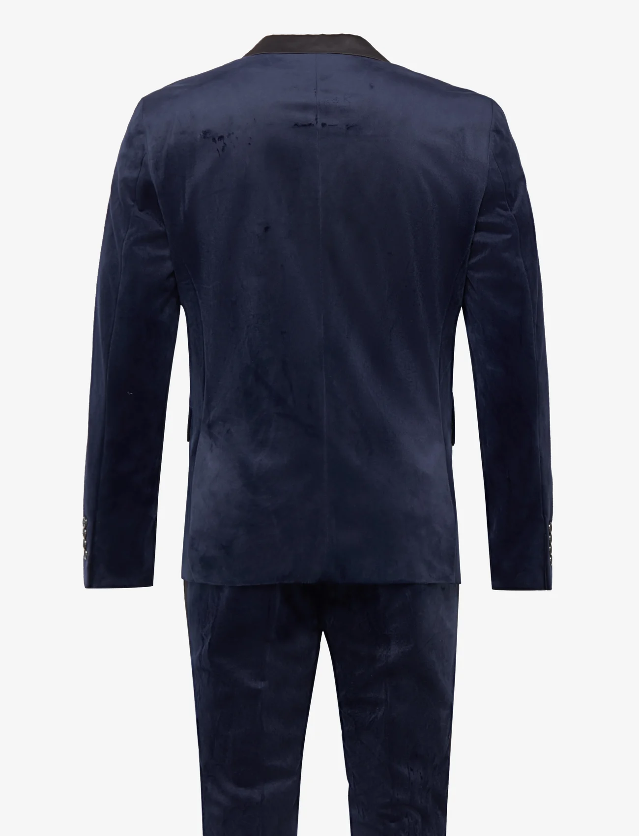 Lindbergh - Velvet tuxedo suit - dobbeltkneppede dresser - dk blue - 1