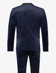 Lindbergh - Velvet tuxedo suit - dobbeltradede jakkesæt - dk blue - 1