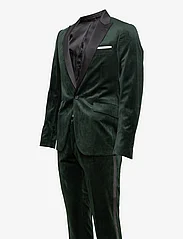 Lindbergh - Velvet tuxedo suit - double breasted suits - dk green - 2