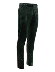 Lindbergh - Velvet tuxedo suit - double breasted suits - dk green - 7