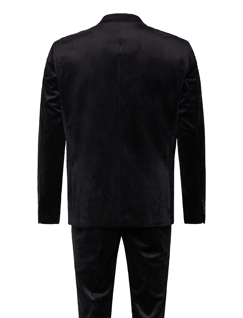 Lindbergh - Velvet tuxedo suit - black - 1
