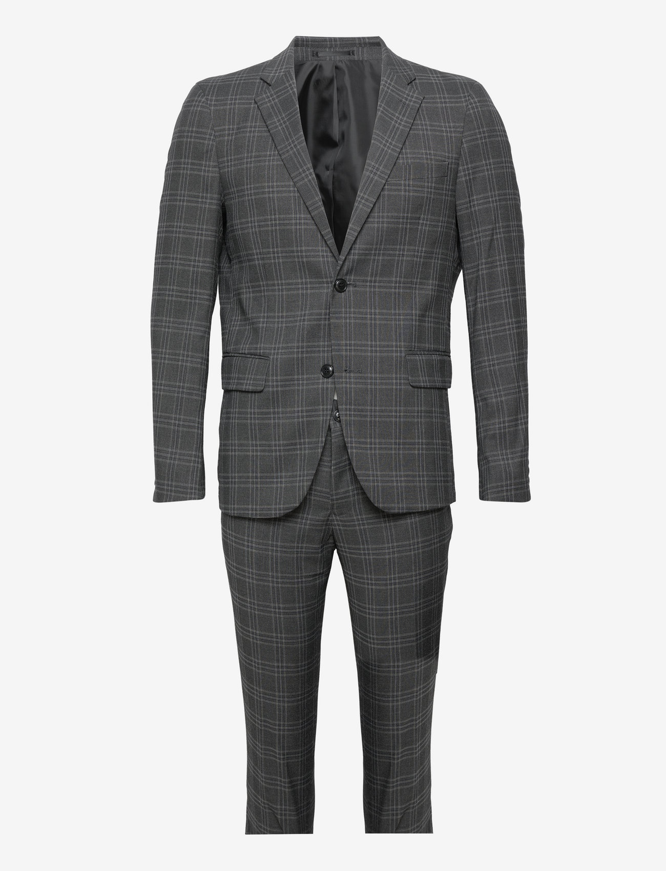 Lindbergh - Checked suit - grey - 0