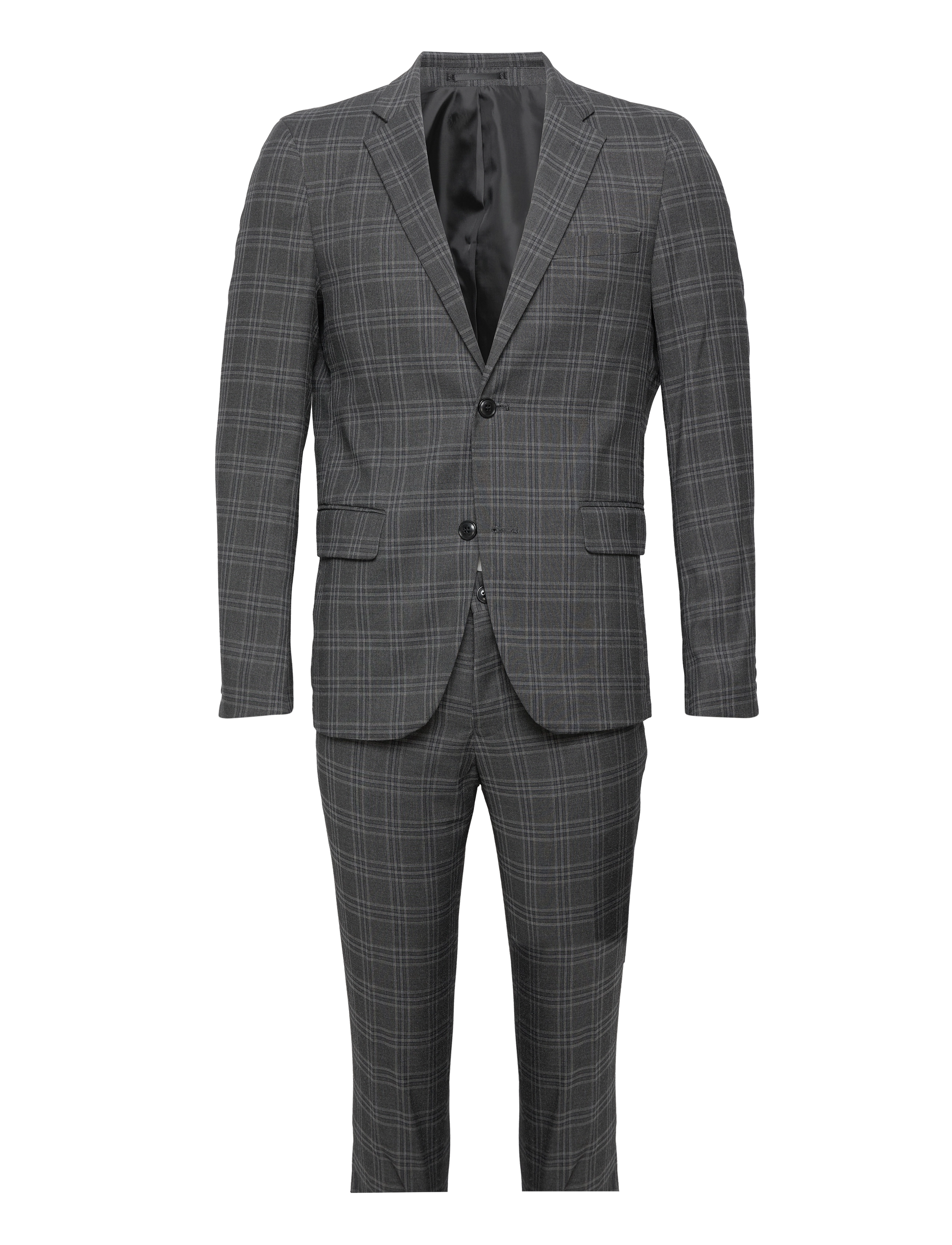 Checked suit - GREY