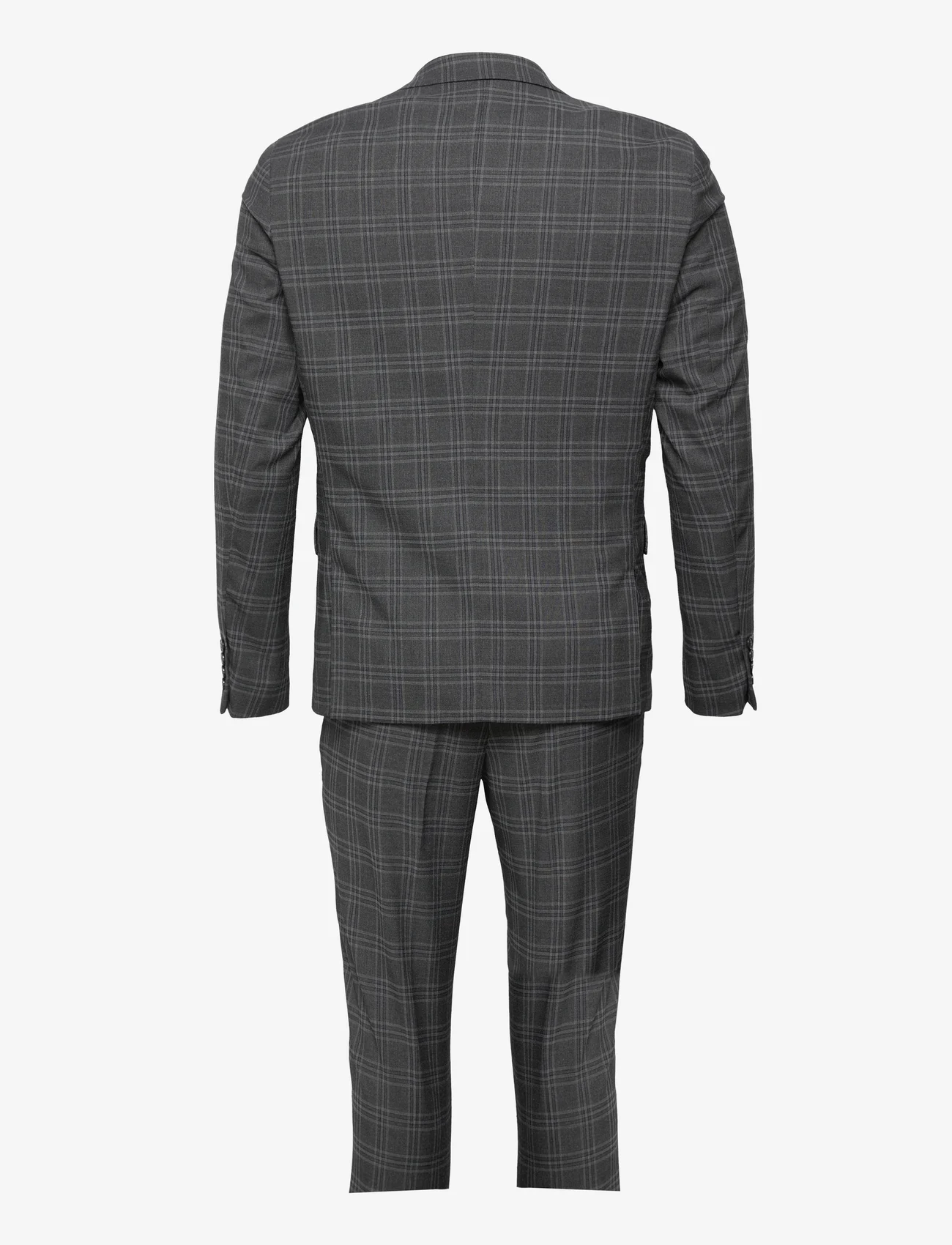 Lindbergh - Checked suit - double breasted suits - grey - 1