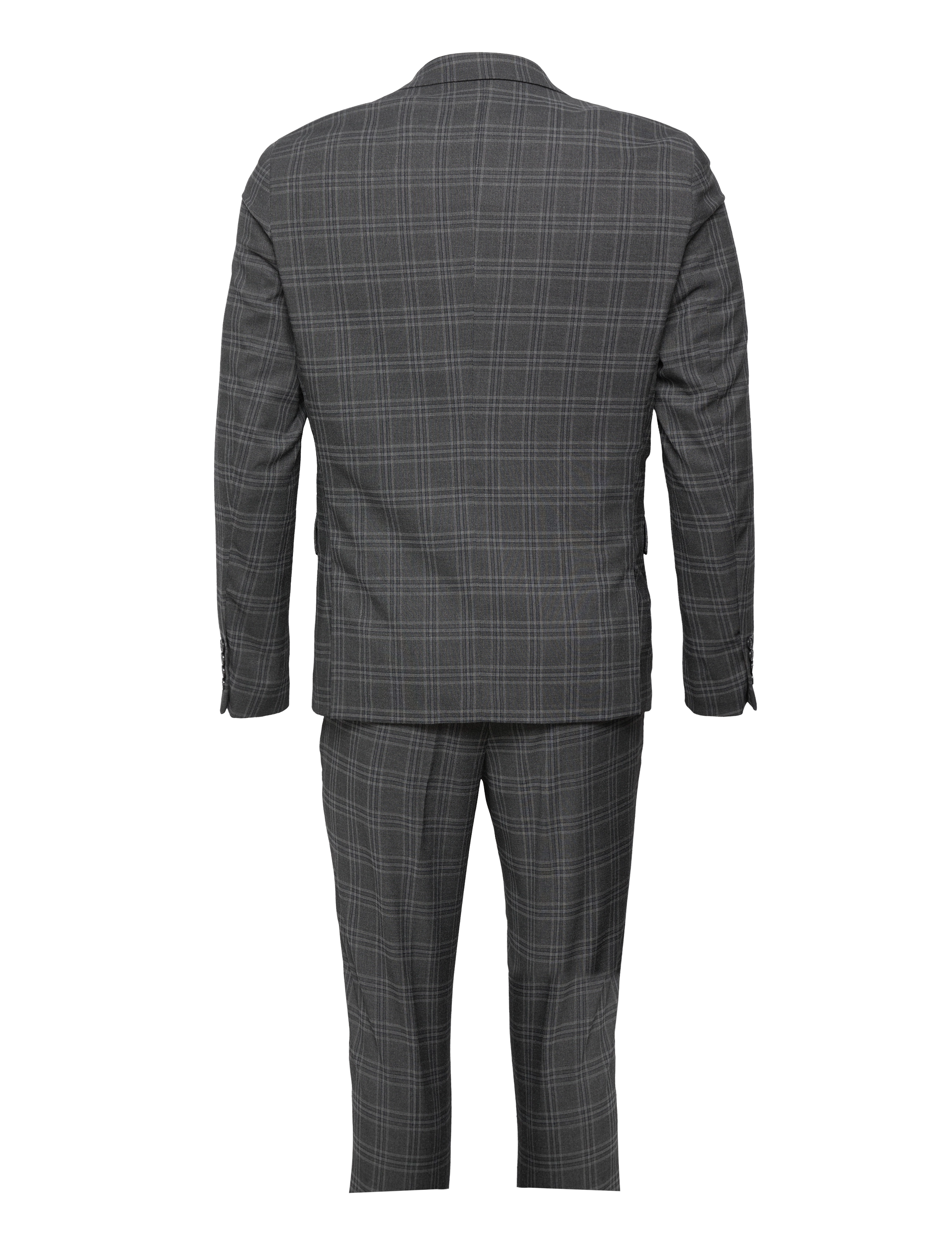 Lindbergh - Checked suit - grey - 1