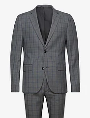 Lindbergh - Checked suit - kahe rinnatisega ülikonnad - grey - 0