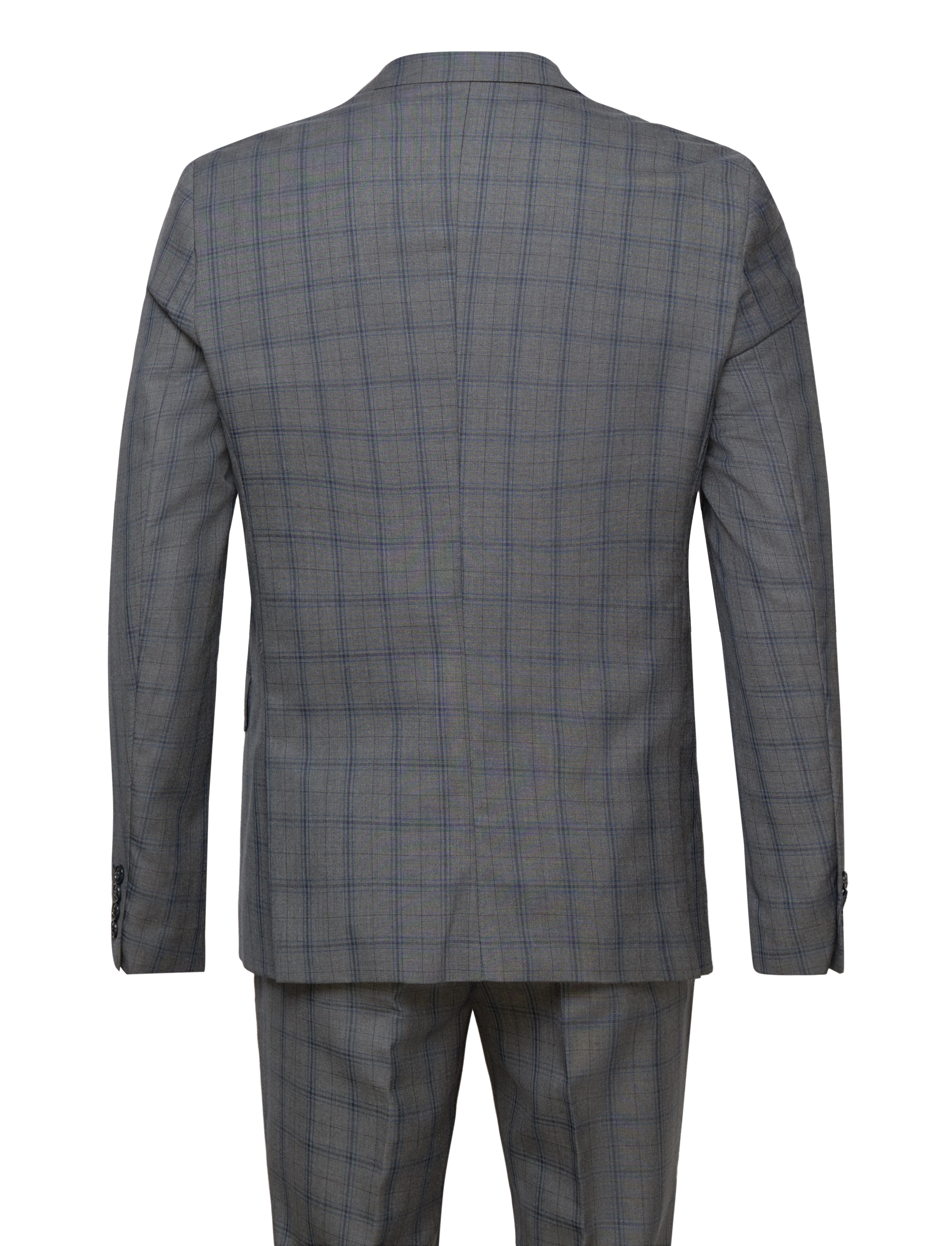 Lindbergh - Checked suit - grey - 1