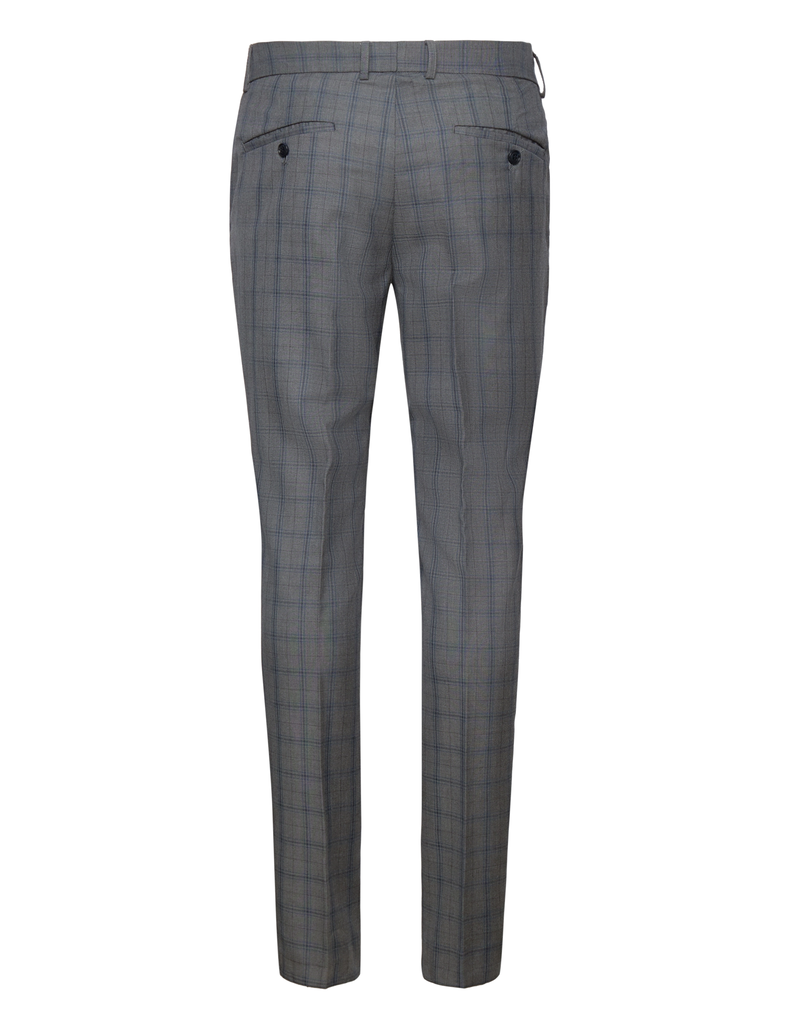 Lindbergh - Checked suit - grey - 3