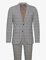 Lindbergh - Checked relaxed suit - kaksiriviset puvut - brown - 0