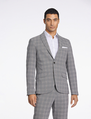 Lindbergh - Checked relaxed suit - zweireiher anzüge - brown - 5