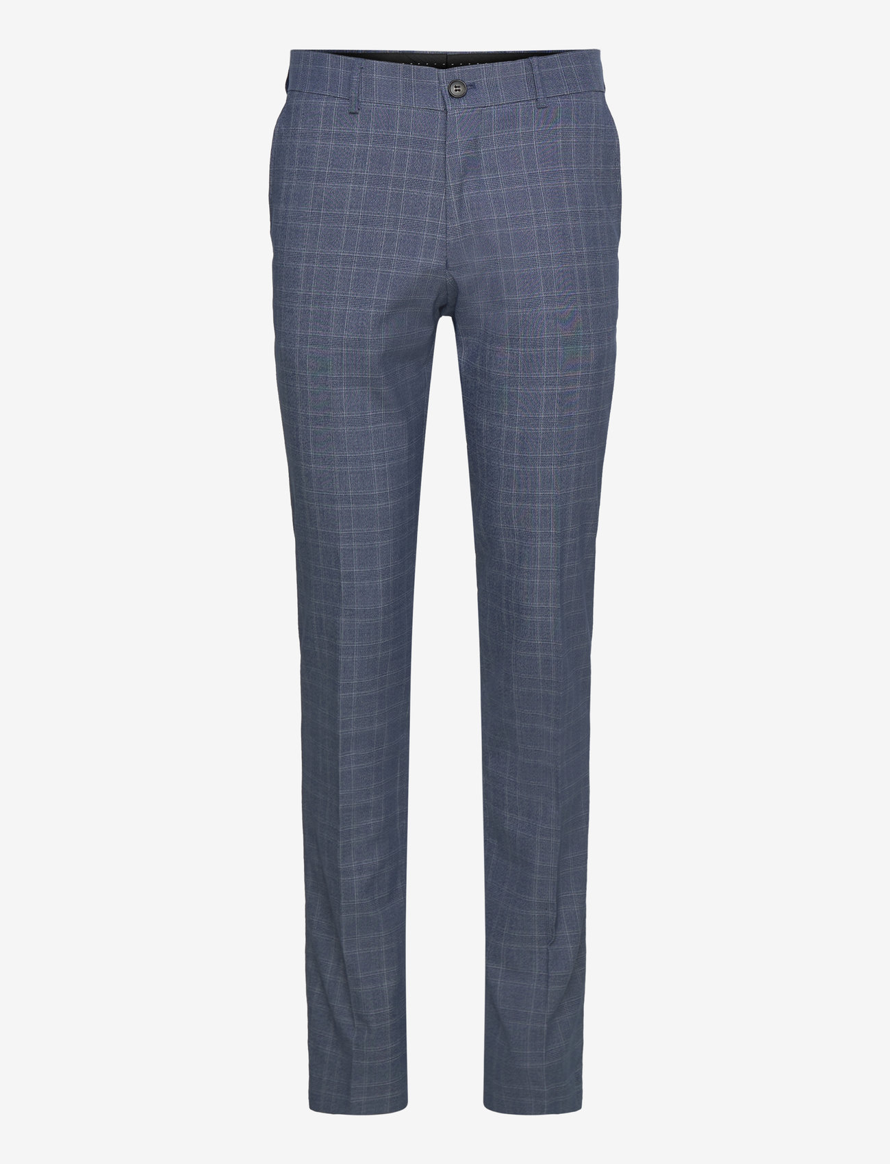 Lindbergh - Checked stretch suit - zweireiher anzüge - blue - 2