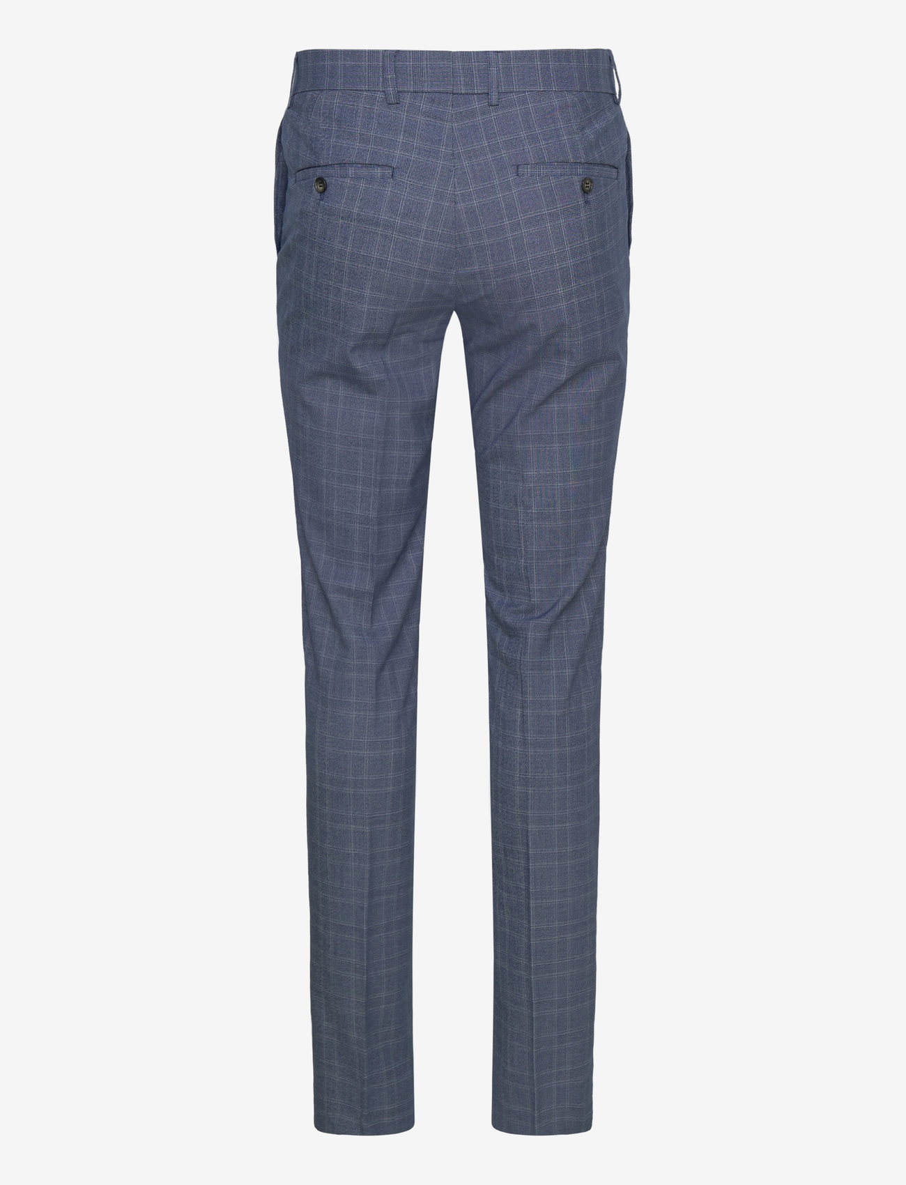 Lindbergh - Checked stretch suit - zweireiher anzüge - blue - 3