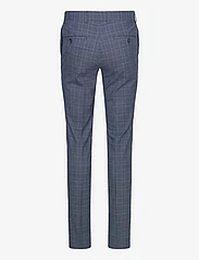 Lindbergh - Checked stretch suit - double breasted suits - blue - 3