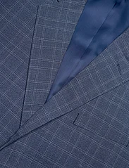 Lindbergh - Checked stretch suit - double breasted suits - blue - 4