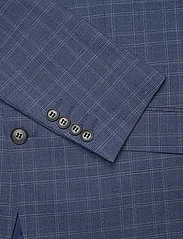 Lindbergh - Checked stretch suit - double breasted suits - blue - 5