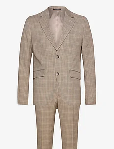 Checked twill stretch suit, Lindbergh
