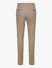 Lindbergh - Checked twill stretch suit - double breasted suits - sand - 3