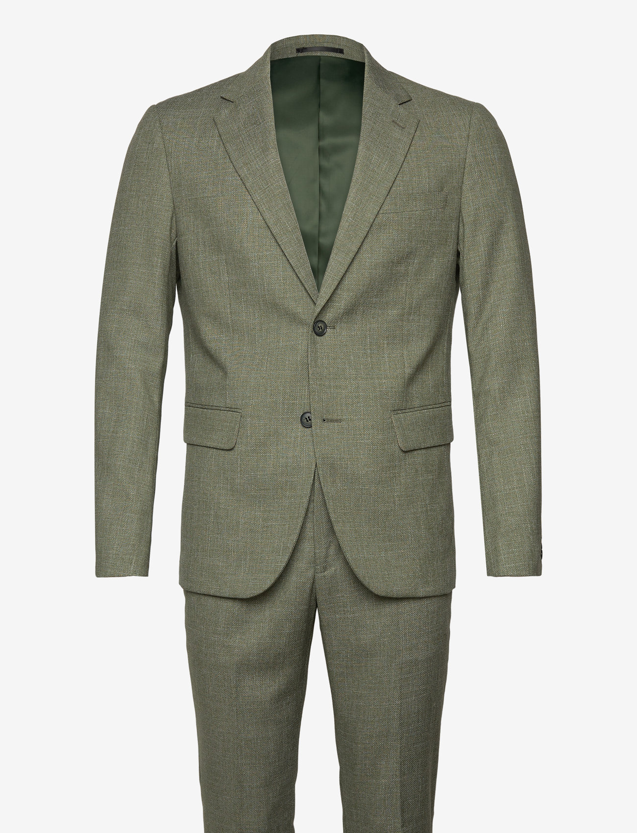 Lindbergh - Structure stretch suit - jakkesæt - army - 1