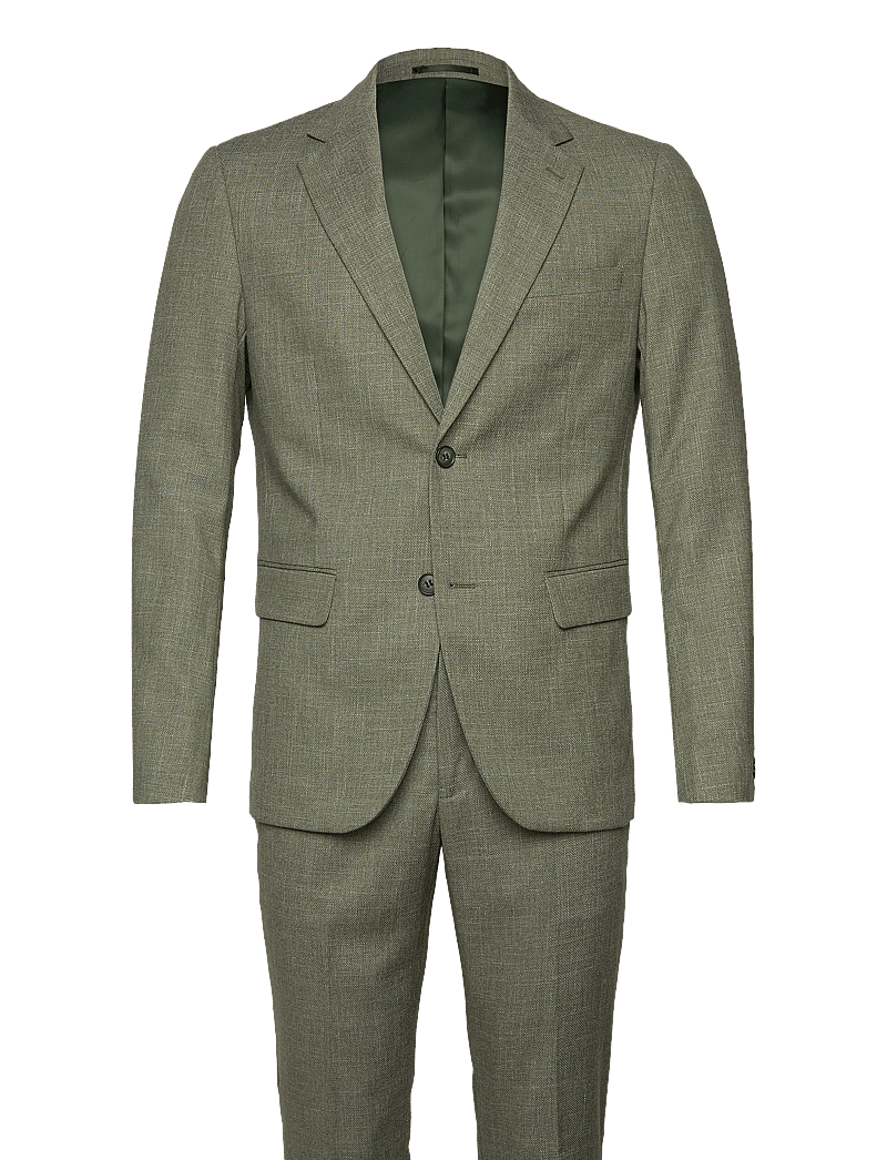 Lindbergh - Structure stretch suit - jakkesæt - army - 1