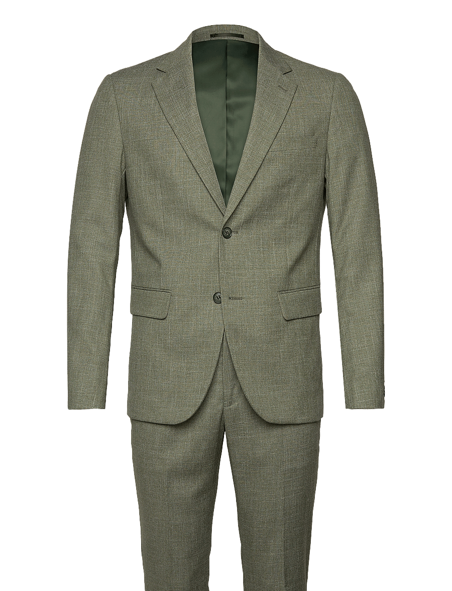 Lindbergh - Structure stretch suit - kostymer - army - 1
