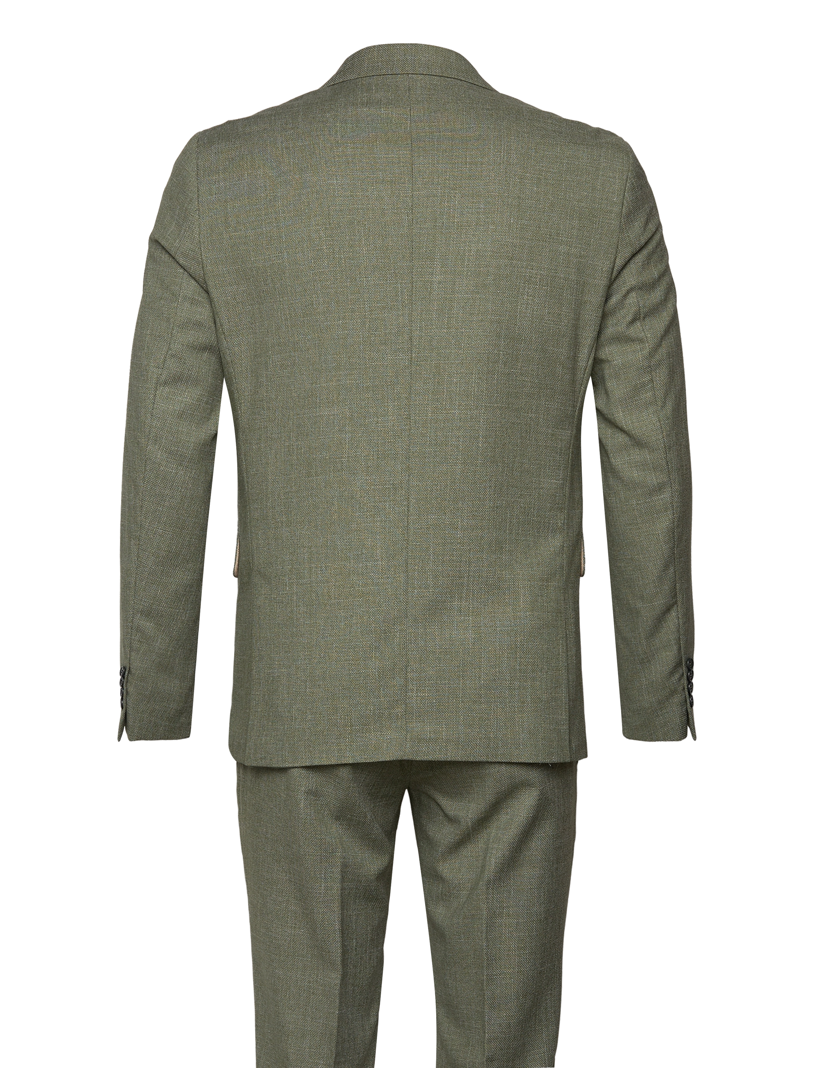 Lindbergh - Structure stretch suit - dobbeltradede jakkesæt - army - 2