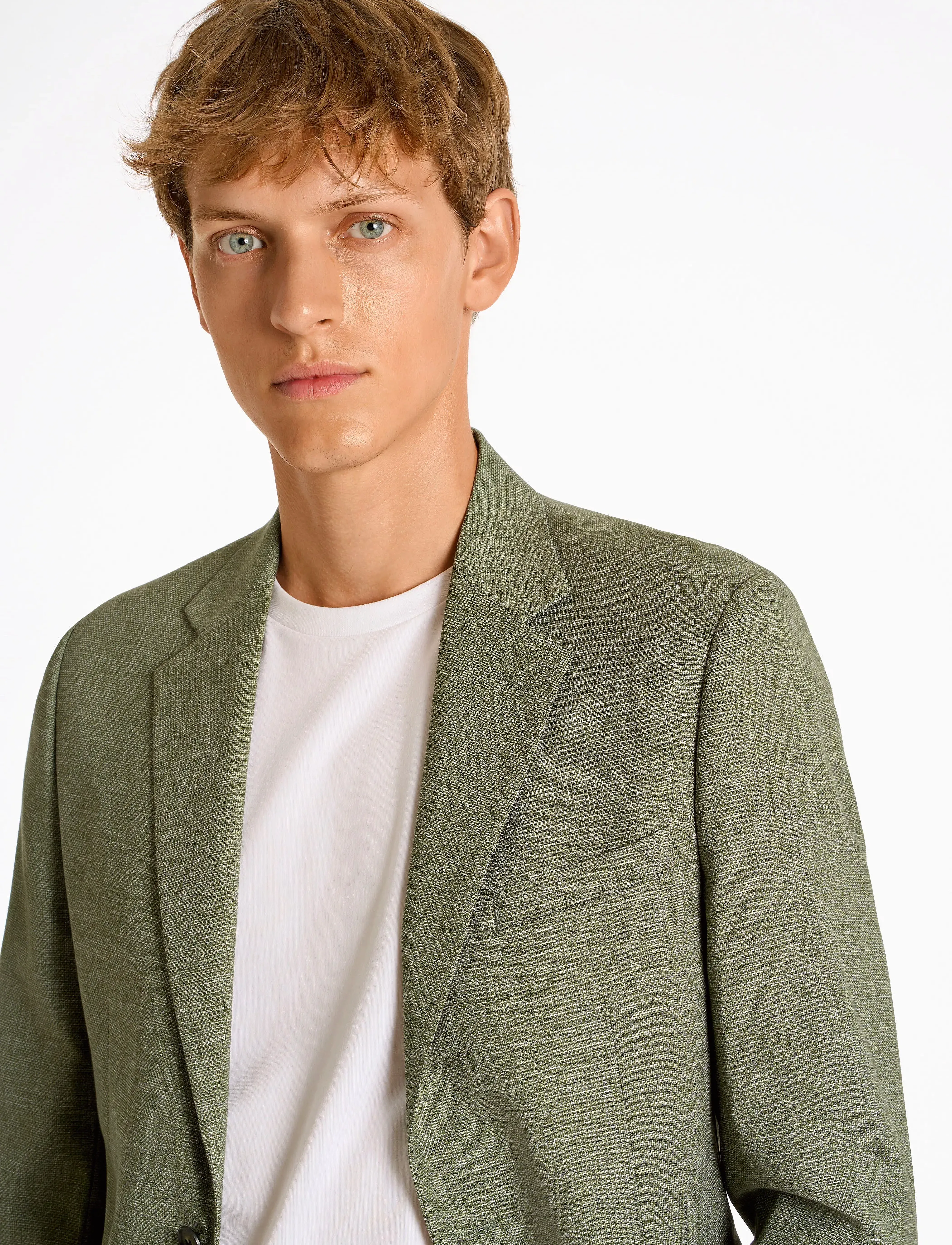 Lindbergh Structure stretch suit - Kleidung - ARMY / khaki/green