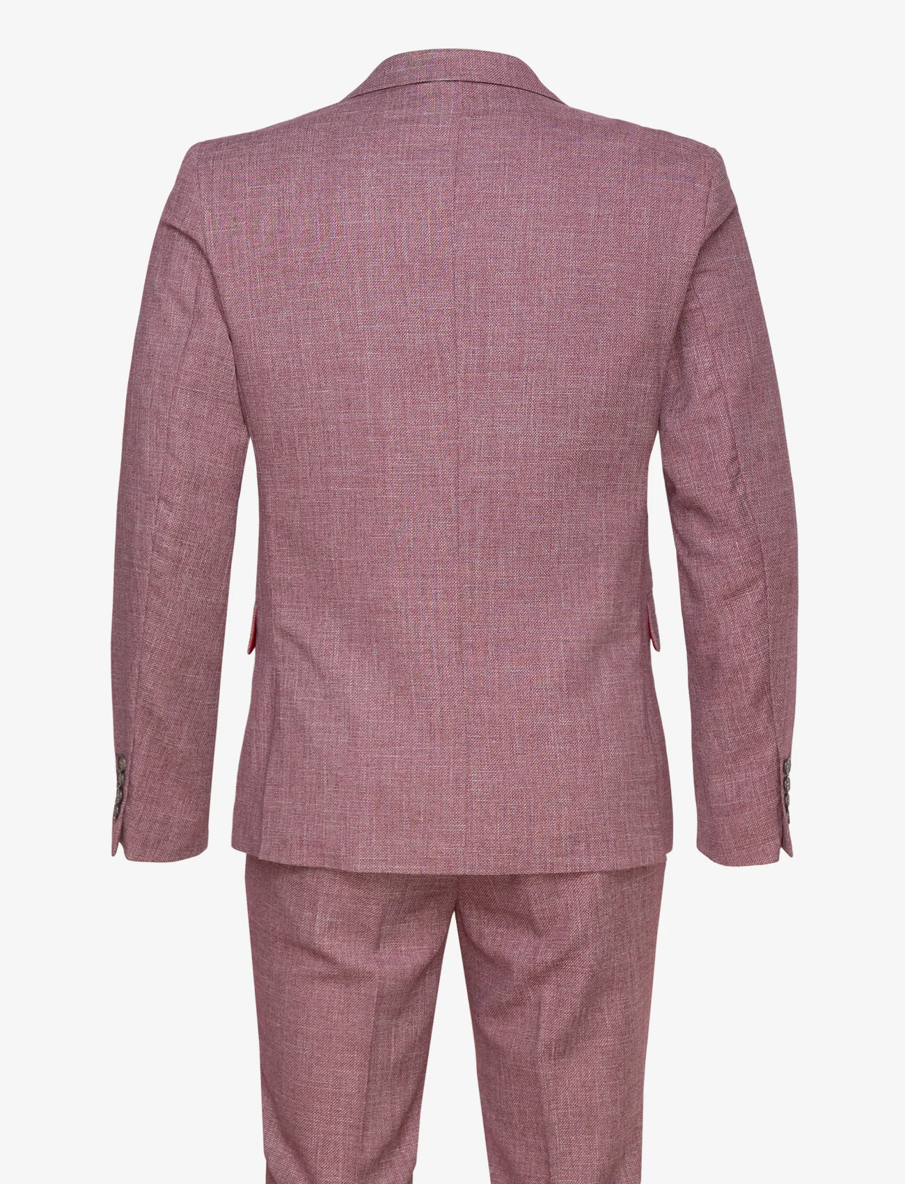 Lindbergh - Structure stretch suit - double breasted suits - dusty rose - 1