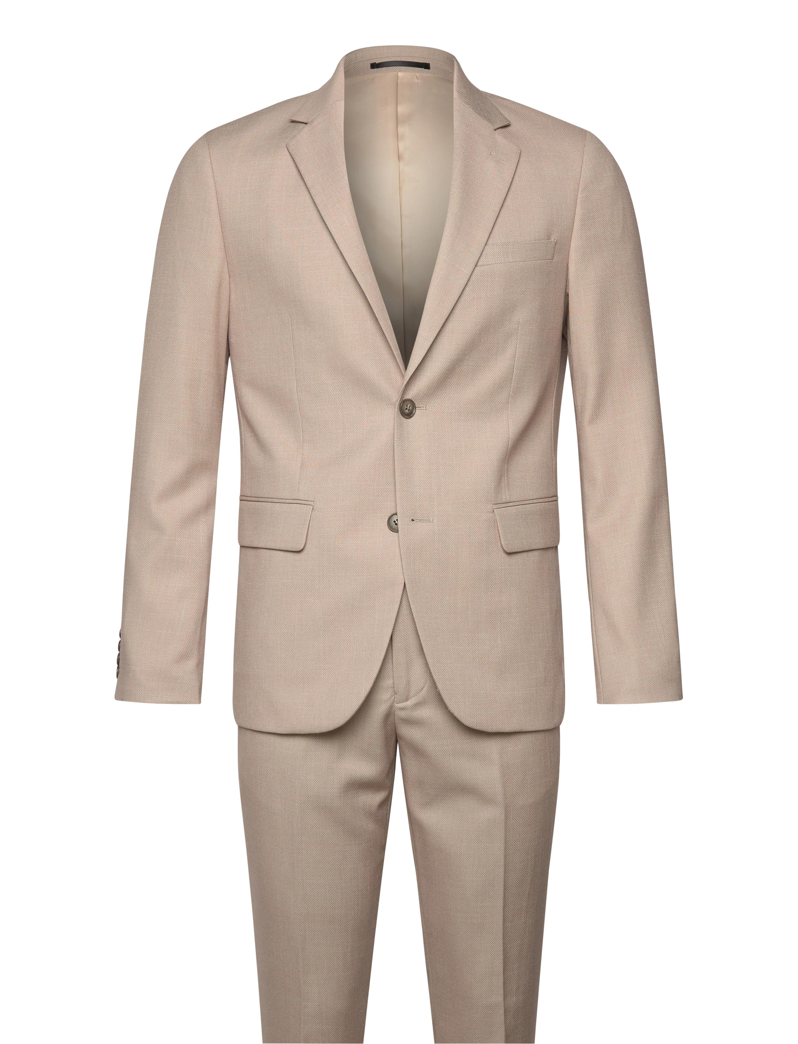 LINDBERGH Structure Stretch Anzug Beige - 46 - Herren