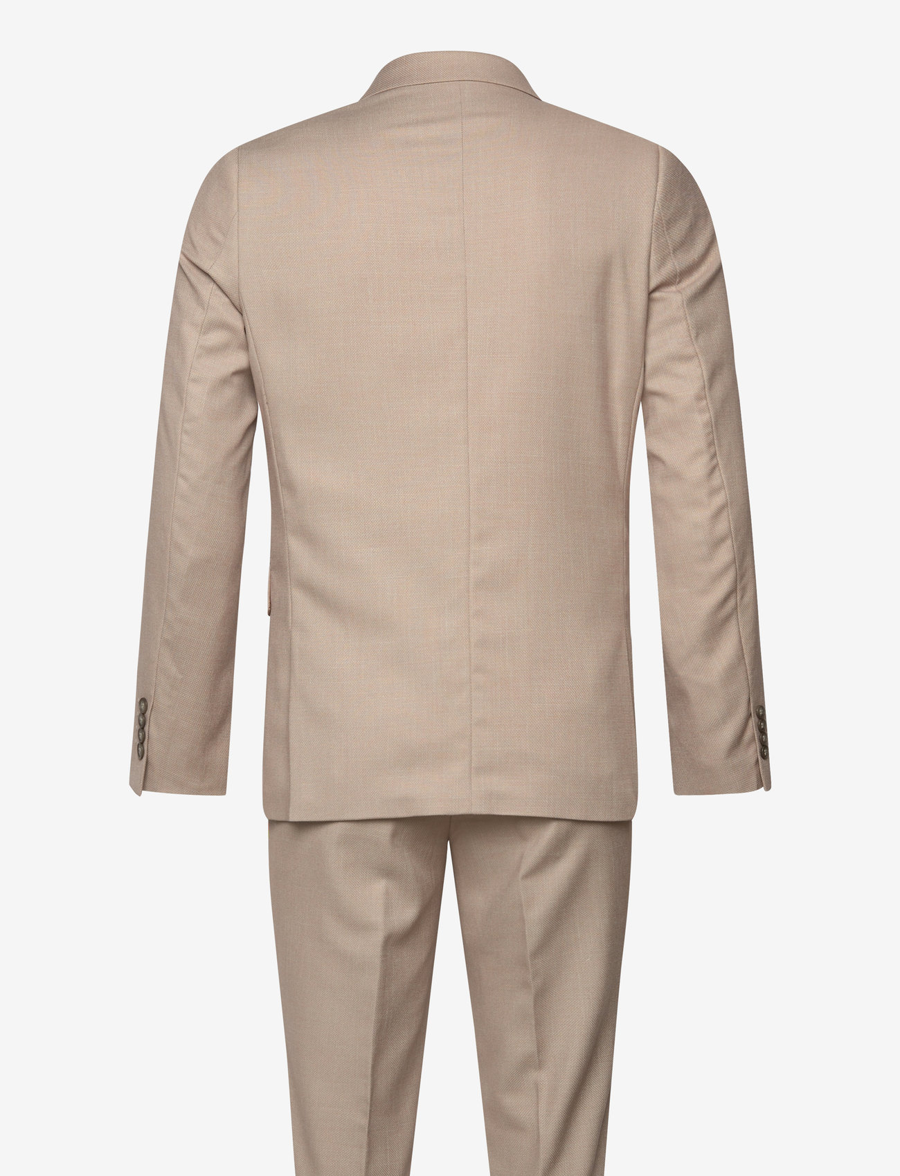 Lindbergh - Structure stretch suit - suits - lt sand - 2