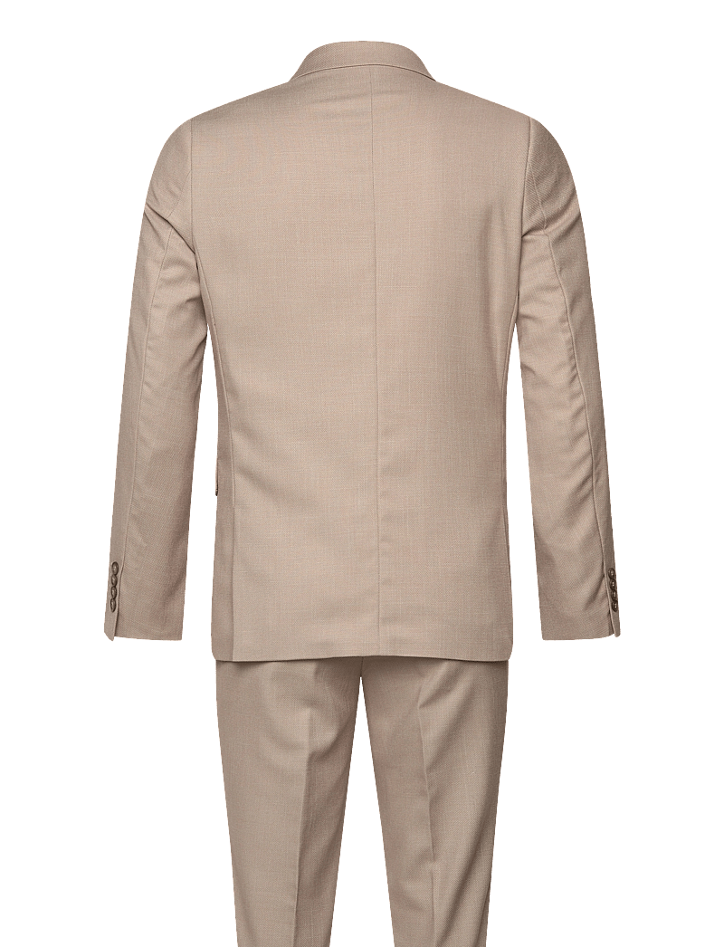 Lindbergh - Structure stretch suit - jakkesæt - lt sand - 2