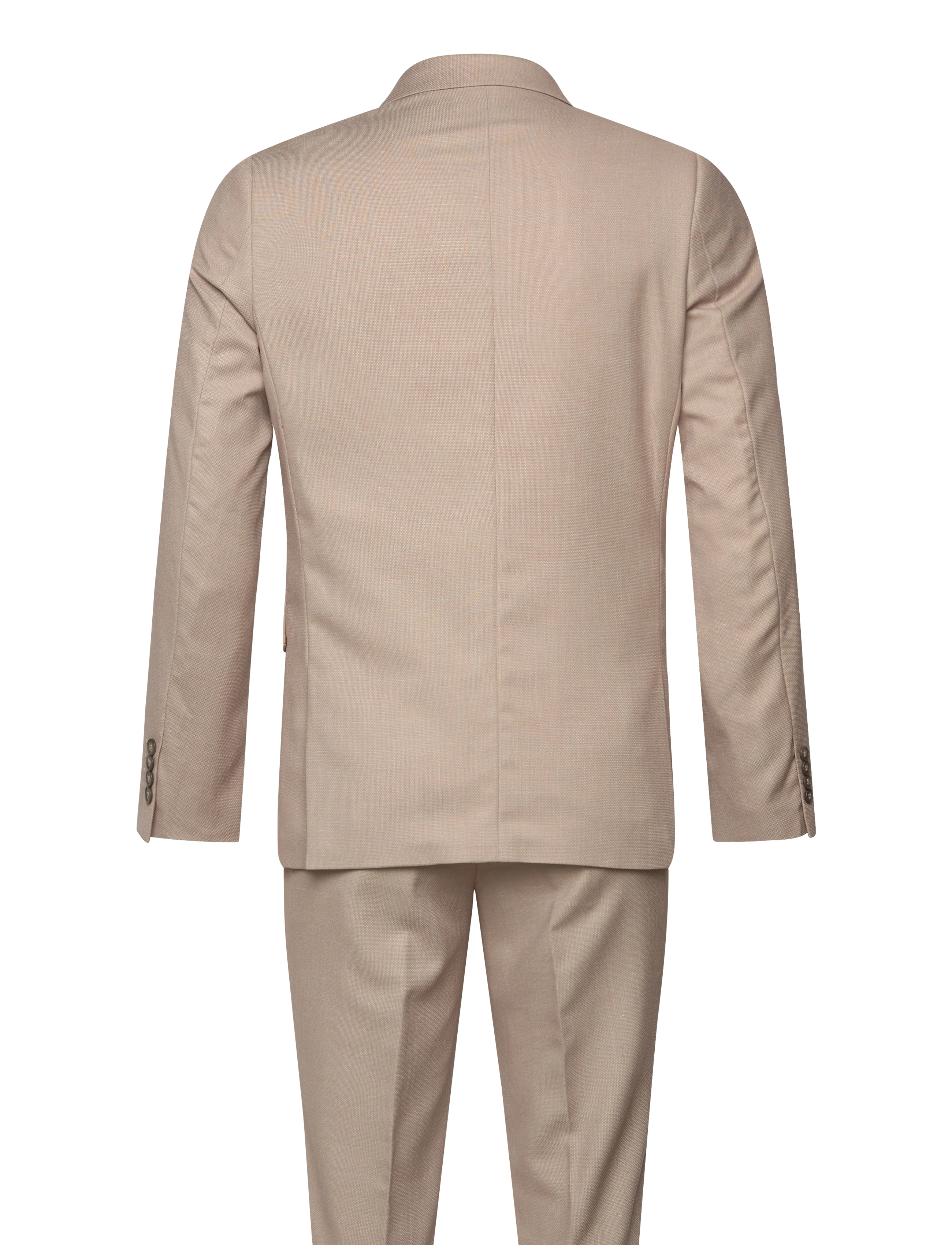 Lindbergh - Structure stretch suit - kostymer - lt sand - 2