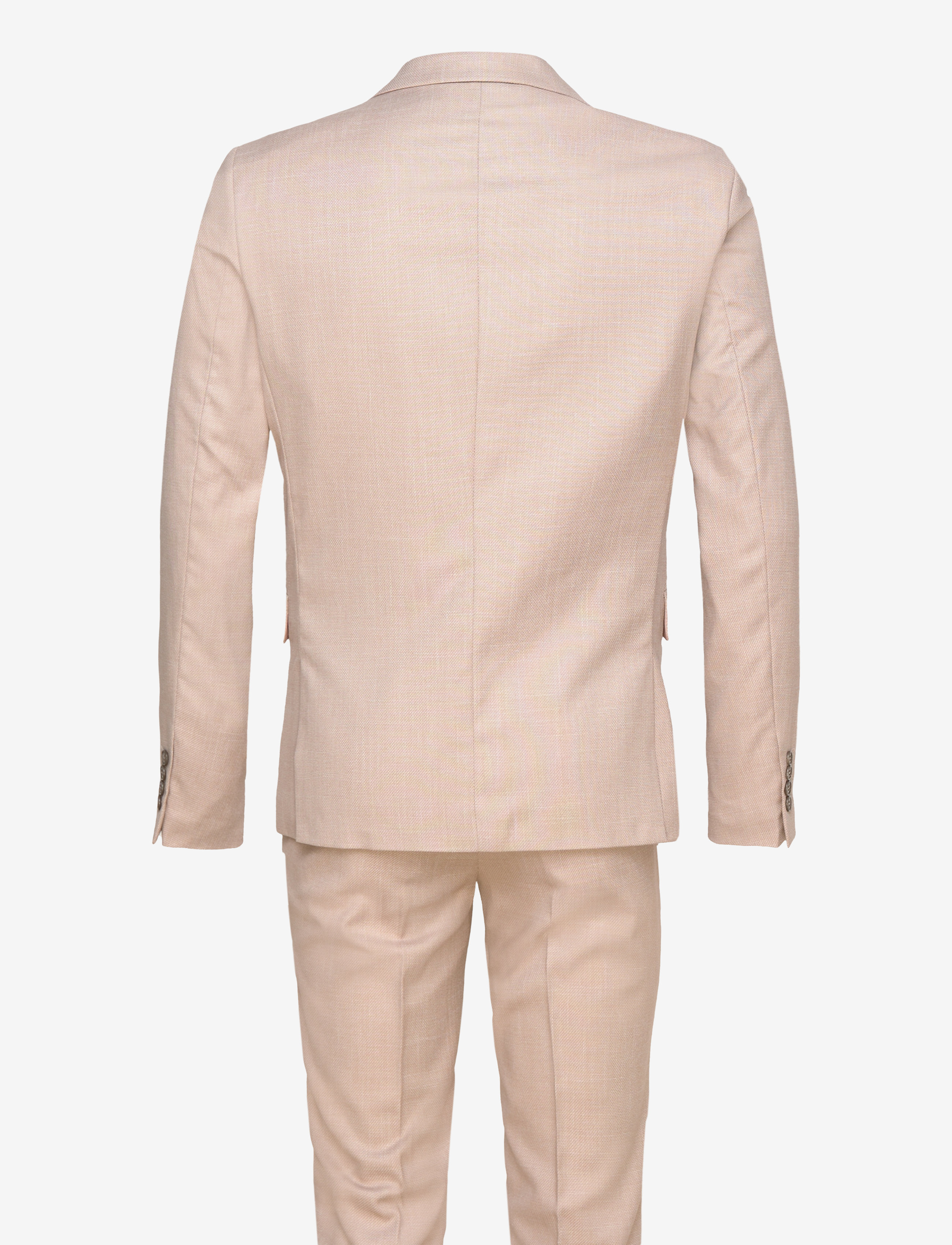 Lindbergh - Structure stretch suit - dobbeltradede jakkesæt - lt sand - 1