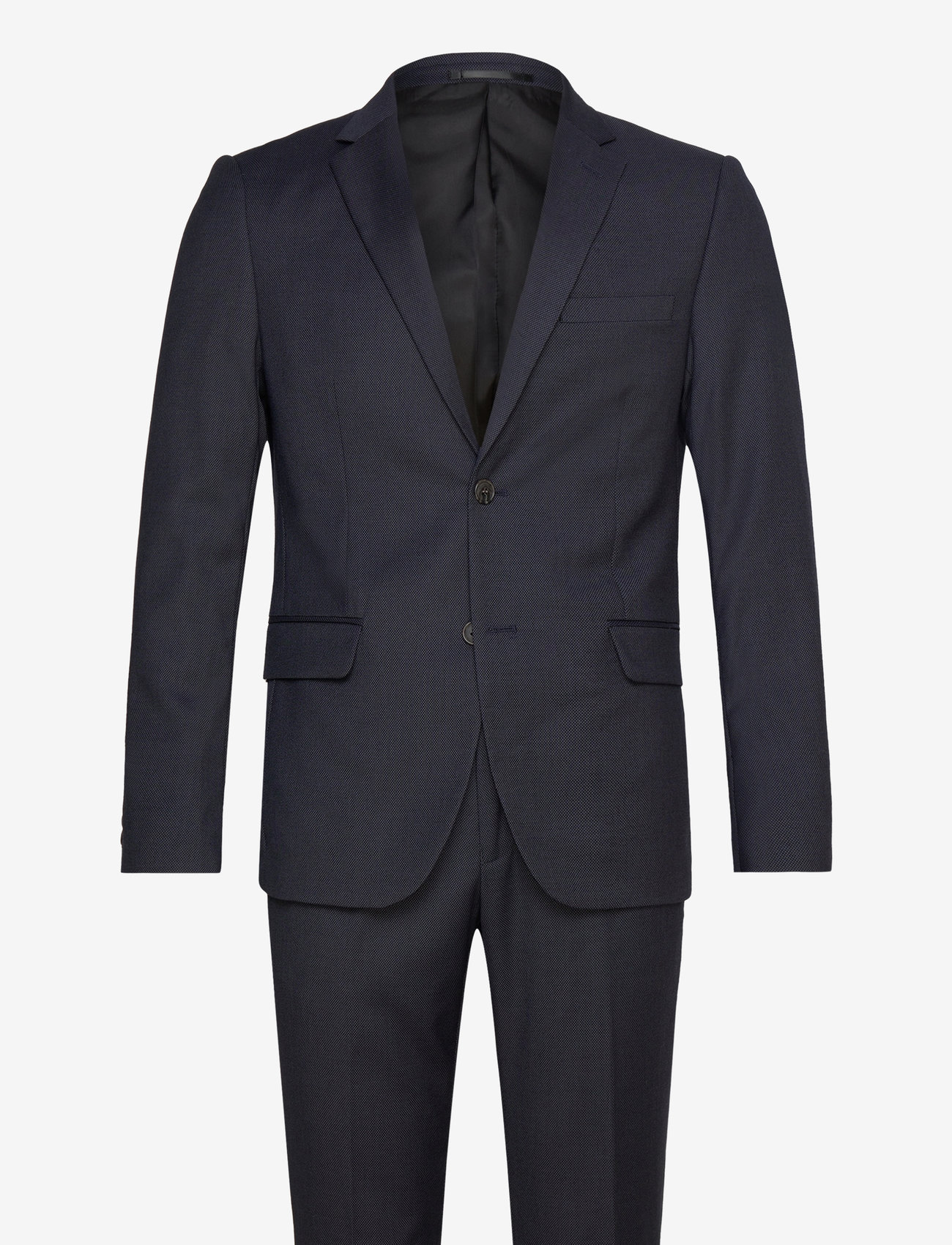 Lindbergh - Classic structure stretch suit - dk blue - 0