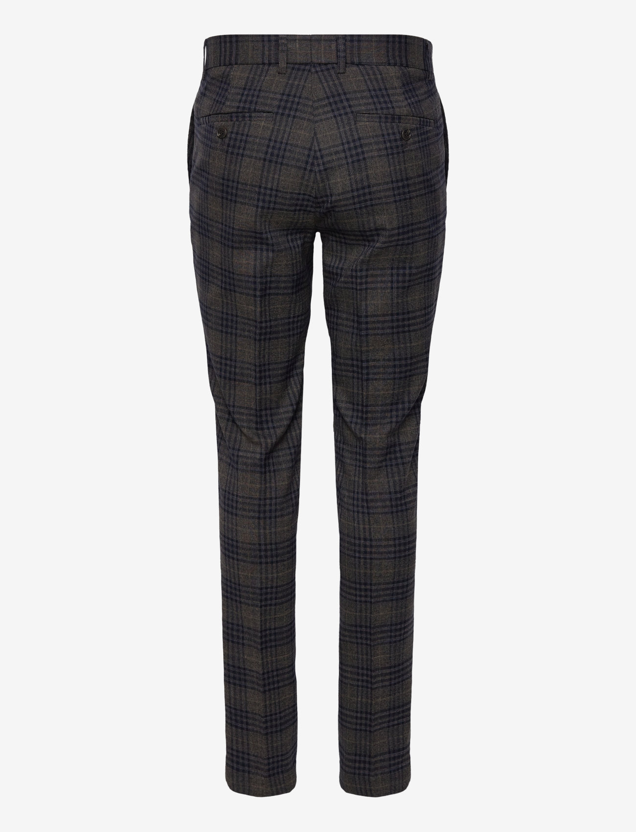 Lindbergh - Checked stretch suit - zweireiher anzüge - dk brown - 3