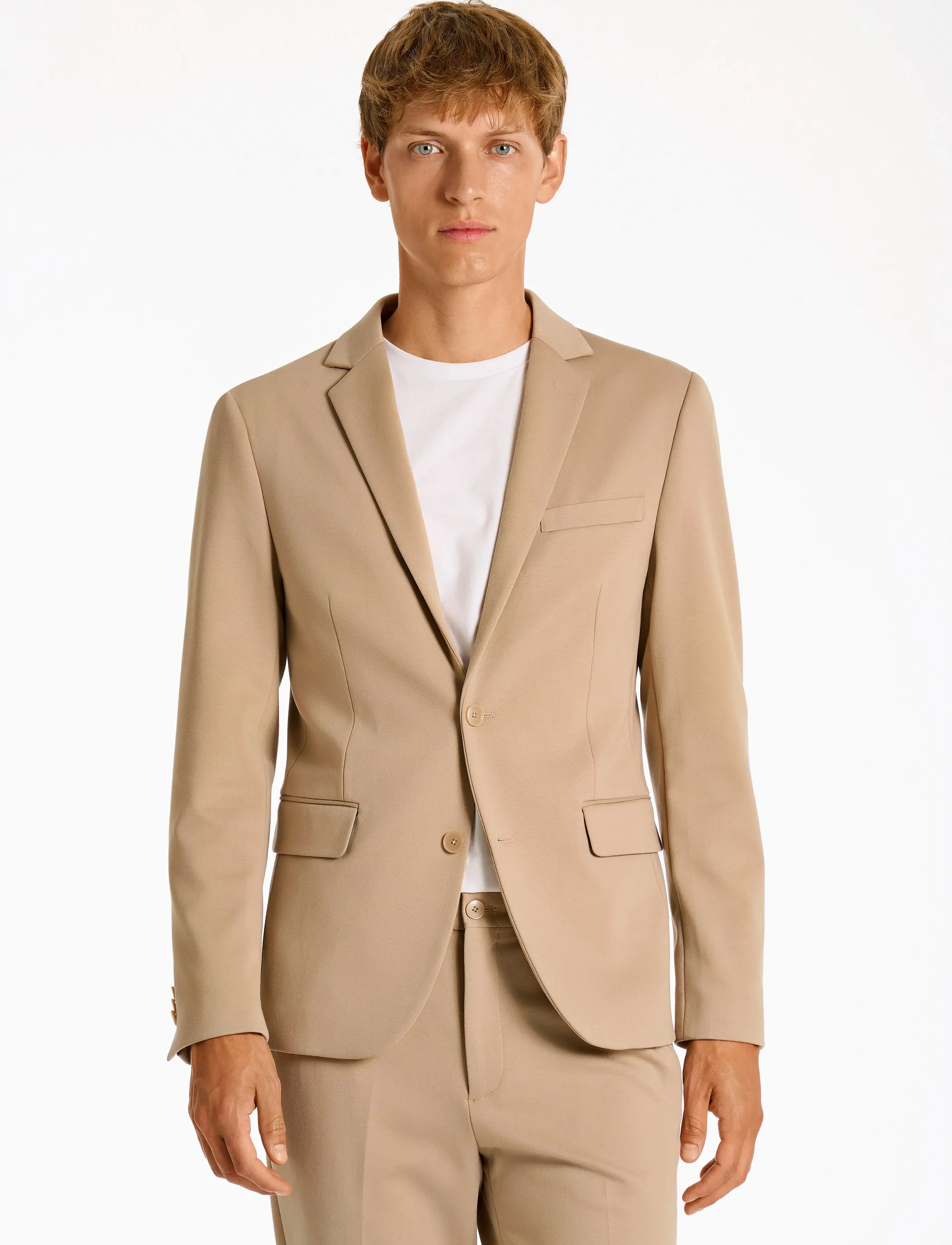 Lindbergh Superflex Suit, 46, Suits & Blazer, Beige - Suits, Männerswear