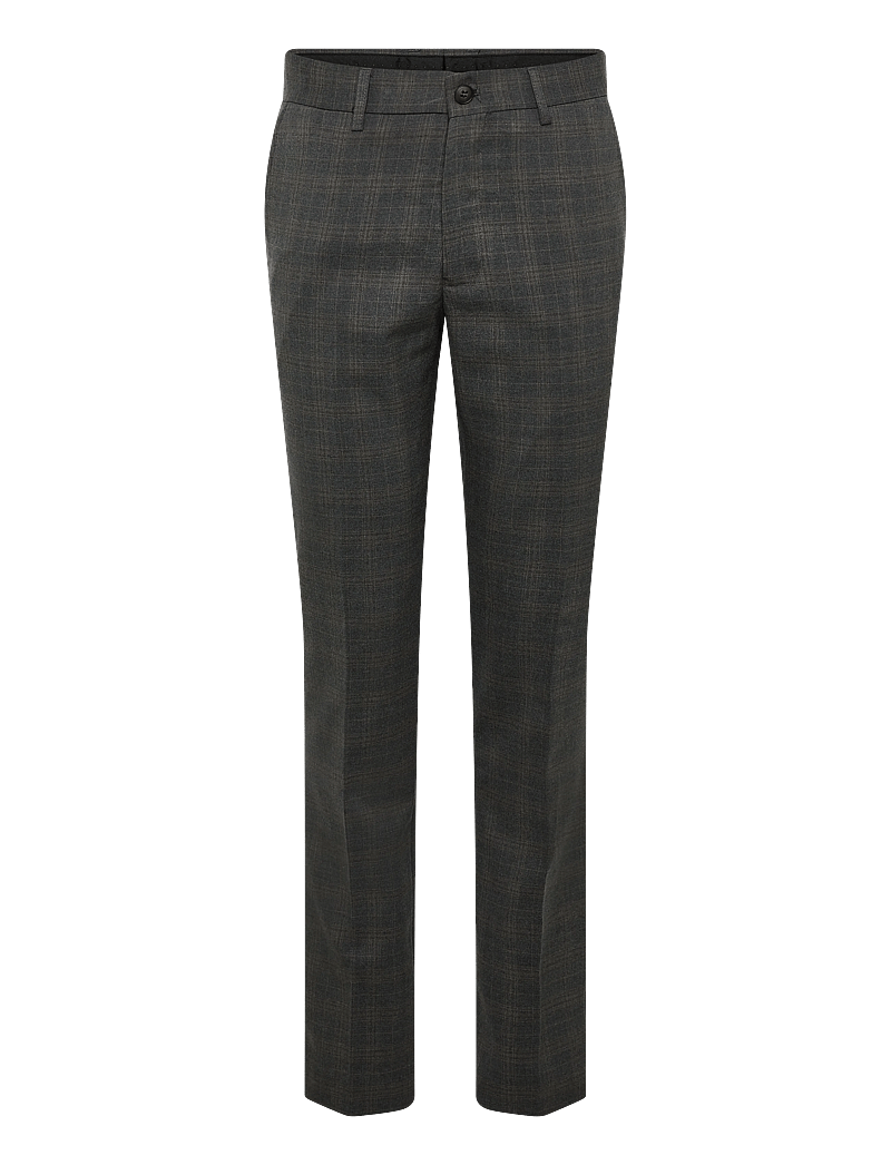 Lindbergh - Checked melange suit - anzüge - dk grey mel - 2