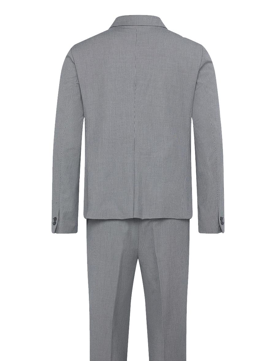 Lindbergh - Micro houndtooth suit cropped - jakkesæt - dk blue - 2