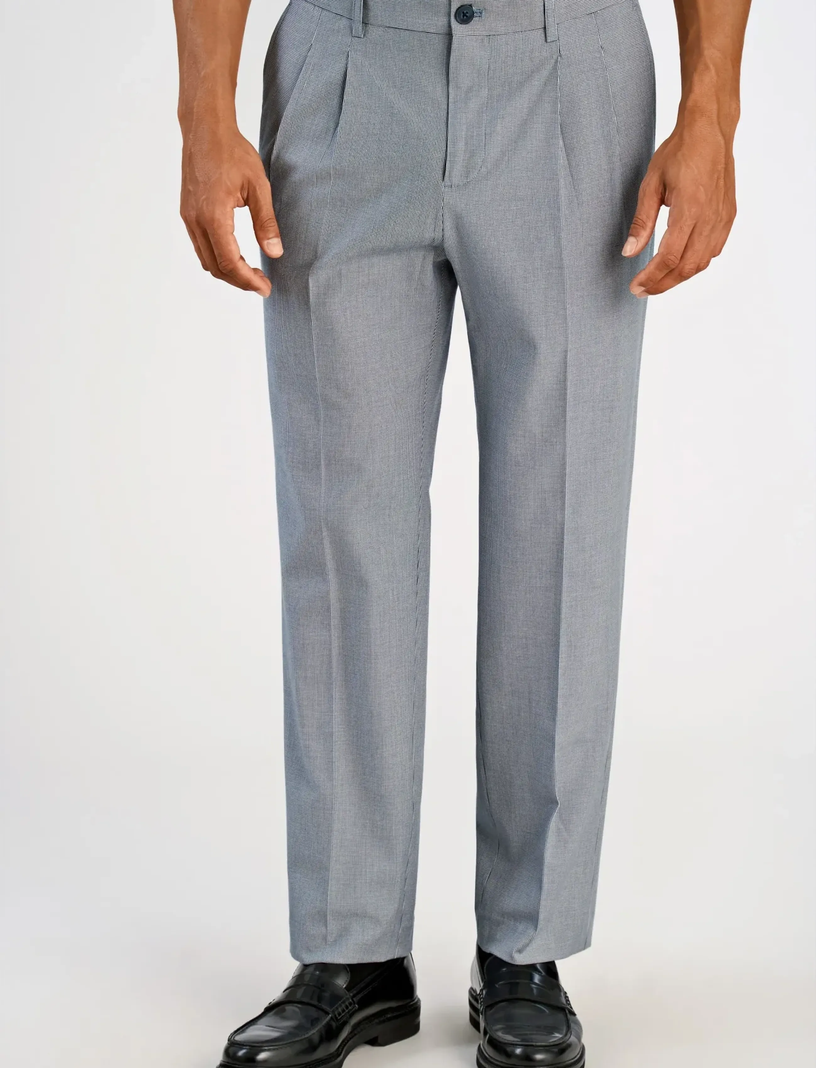 Lindbergh Micro Houndtooth Suit Cropped kostymer herr – bild 4