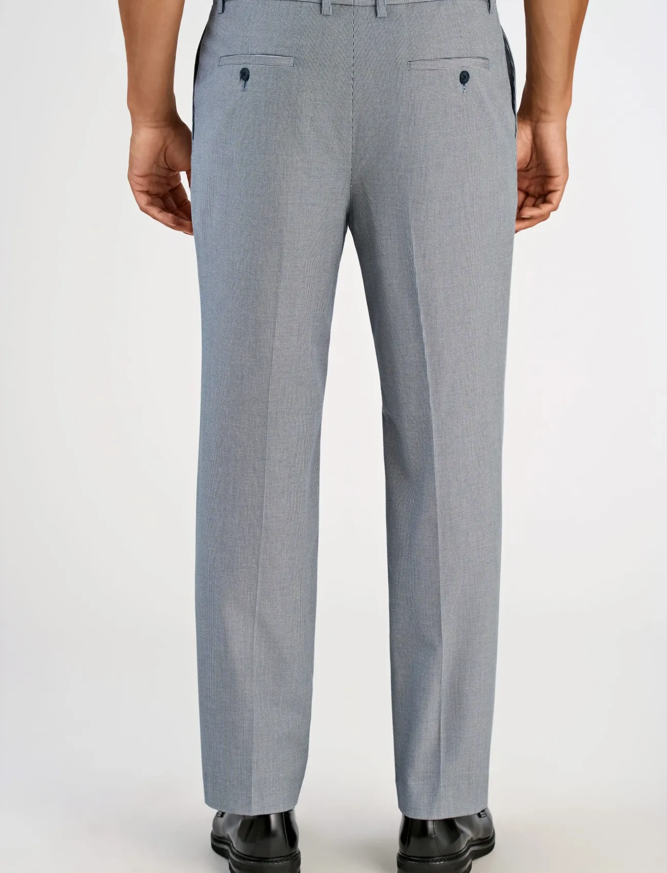 Lindbergh Micro Houndtooth Suit Cropped kostymer herr – bild 5