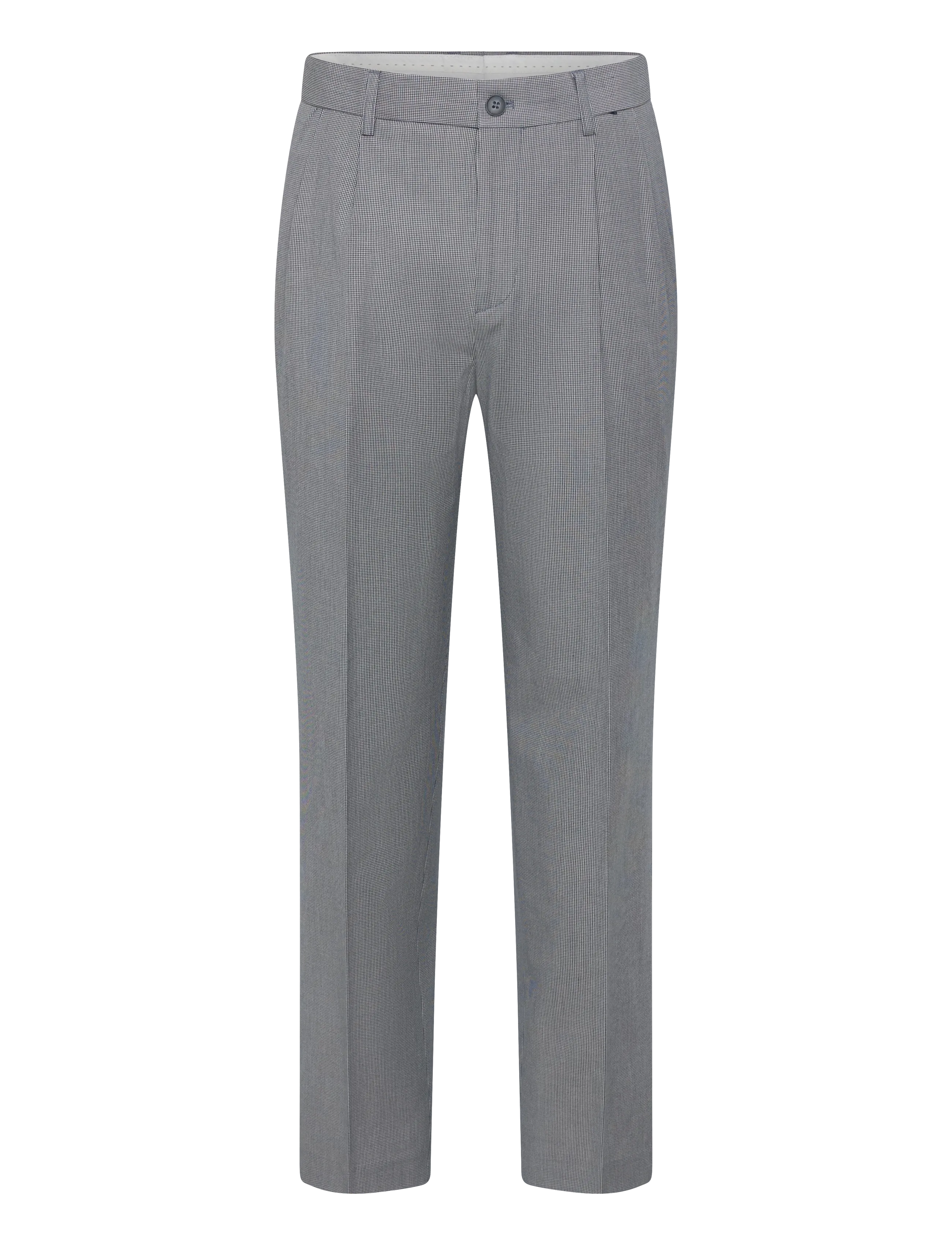Lindbergh - Micro houndtooth suit cropped - dobbeltradede jakkesæt - dk blue - 3